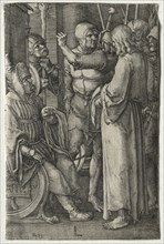 The Passion: Christ Before the High Priest, 1521. Lucas van Leyden (Dutch, 1494-1533). Engraving