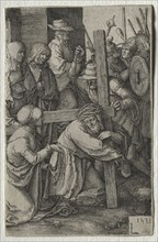 The Passion: Christ Carrying the Cross, 1521. Lucas van Leyden (Dutch, 1494-1533). Engraving