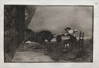 Bullfights:  The Daring of Martincho in the Ring at Saragossa, 1876. Francisco de Goya (Spanish,