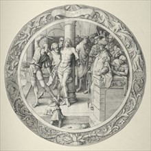 The Round Passion: The Flagellation, 1509. Lucas van Leyden (Dutch, 1494-1533). Engraving