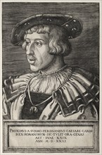 Ferdinand I, 1531. Barthel Beham (German, 1502-1540). Engraving