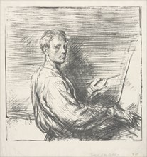 Portrait of the Artist, No. 1, 1905. Charles Hasslewood Shannon (British, 1863-1937). Lithograph