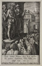 The Passion: Christ Presented to the People. Hieronymus Wierix (Flemish, 1553-1619). Engraving