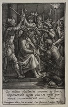 The Passion: The Crowning with Thorns. Hieronymus Wierix (Flemish, 1553-1619). Engraving