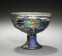 Chalice (?), 100-300. Italy, Roman, 2nd-3rd Century. Glass; overall: 8 x 9 cm (3 1/8 x 3 9/16 in.).