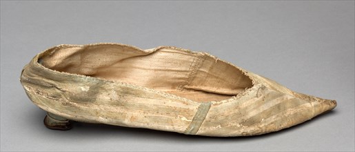 Slipper, c. 1769. America, Massachusetts, 18th century. Kidskin; average: 24.8 x 9.6 cm (9 3/4 x 3