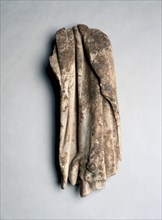 Torso of Apollo: Fragment of Goat Skin Drapery, c. 100-200. Italy, Roman, 2nd century. Marble;