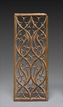Panel, late 1400s. France, 15th century. Walnut; overall: 6.8 x 16.9 cm (2 11/16 x 6 5/8 in.)