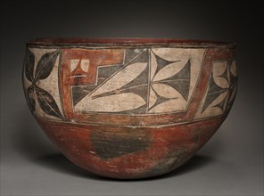 Dough Bowl, 1890. Southwest,Pueblo, Zia, Post-Contact Period,19th century. Ceramic; overall: 43.2 x