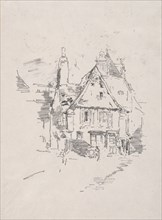 Gabled Roofs, Vitré, 1893. James McNeill Whistler (American, 1834-1903). Lithograph
