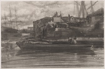 Limehouse, 1878. James McNeill Whistler (American, 1834-1903). Lithograph