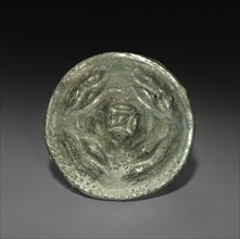 Covered Jar (Hu) (lid), 25-220. China, Eastern Han dynasty (25-220). Earthenware with lead glaze;