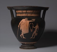 Column Krater, 470-460 BC. Attributed to Pig Painter (Greek). Red-figure terracotta; overall: 39.3