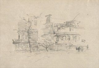 Lindsay Row, Chelsea, 1888. James McNeill Whistler (American, 1834-1903). Lithograph