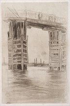 The Tall Bridge. James McNeill Whistler (American, 1834-1903). Lithograph