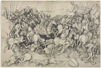 St. James and the Saracens, 15th Century. Attributed to Martin Schongauer (German, c.1450-1491).
