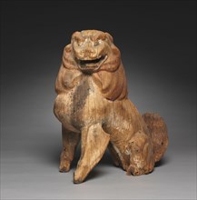 Koma-inu: Guardian Lion-Dog, 1185-1333. Japan, Kamakura Period (1185-1333). Wood with traces of