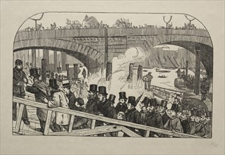 The Living Stream at London Bridge - Under the Bridge, 1863. George Louis Palmella Busson Du