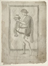 The Servant (from the Tarocchi, series E: Conditions of Man, #2), before 1467. Master of the