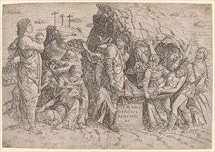 Entombment, c. 1509. Giovanni Antonio da Brescia (Italian, 1450-1530), after Andrea Mantegna