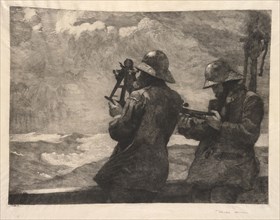 Eight Bells, 1881. Winslow Homer (American, 1836-1910). Etching