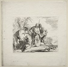 Various Caprices:  The Young Soldier and the Astrologer, 1785. Giovanni Battista Tiepolo (Italian,
