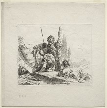 Various Caprices:  The Three Soldiers and the Boy, 1785. Giovanni Battista Tiepolo (Italian,