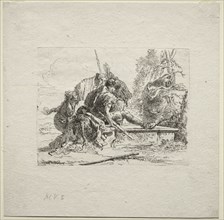 Various Caprices:  The Two Soldiers and the Two Women, 1785. Giovanni Battista Tiepolo (Italian,