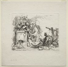 Various Caprices:  Death Giving Audience, 1785. Giovanni Battista Tiepolo (Italian, 1696-1770).