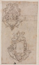 Design for Decorative Hinges (recto) Border Lines (verso), mid 1500s. Luzio Romano (Italian, active