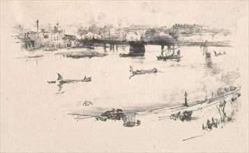 Charing Cross Railway Bridge, 1896. James McNeill Whistler (American, 1834-1903). Lithograph