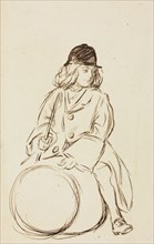 Portrait of Little Corbauld. Charles Samuel Keene (British, 1823-1891). Pen and ink; sheet: 18.1 x