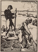 Fishing for Shrimp. Auguste Louis Lepère (French, 1849-1918). Woodcut