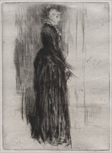 Little Velvet Dress. James McNeill Whistler (American, 1834-1903). Etching