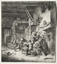 The Family, 1647. Adriaen van Ostade (Dutch, 1610-1684). Etching