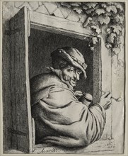 The Smoker at the Window. Adriaen van Ostade (Dutch, 1610-1684). Etching