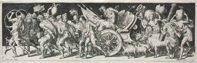 Combats and Triumphs, probably 1560s. Etienne Delaune (French, 1518/19-c. 1583). Engraving; image: