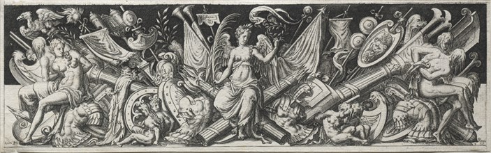 Combats and Triumphs, probably 1560s. Etienne Delaune (French, 1518/19-c. 1583). Engraving; image: