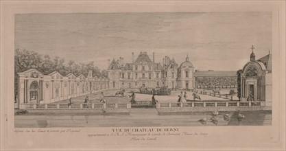 Chateau of Berny. Jacques Rigaud (French, 1681-1754). Engraving