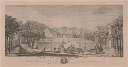 Chateau Saint Ouen from the Court. Jacques Rigaud (French, 1681-1754). Engraving