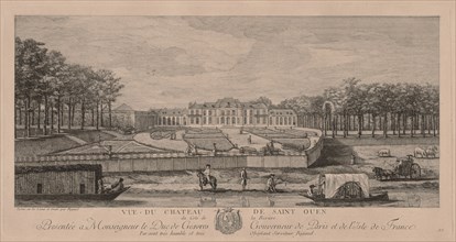 The Chateau of Saint Ouen. Jacques Rigaud (French, 1681-1754). Engraving