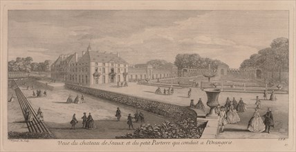Chateau and Garden of Seaux. Jacques Rigaud (French, 1681-1754). Engraving