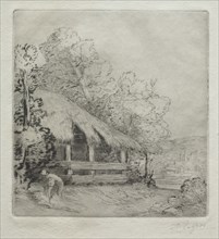 The Little Shed (Le Petit Hangar). Alphonse Legros (French, 1837-1911). Etching