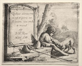 Johann Heinrich Roos Shepherding (series), 1665. Johann Heinrich Roos (German, 1631-1685). Etching