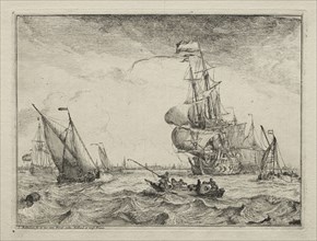 Ships Under Full Sail, 1701. Ludolf Backhuysen (Dutch, 1631-1708), Ludolf Backhuysen (Dutch,