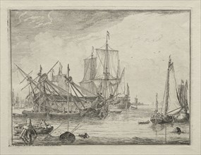 Ships Under Repair, 1701. Ludolf Backhuysen (Dutch, 1631-1708), Ludolf Backhuysen (Dutch,