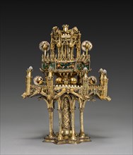 Table Fountain, c. 1320-1340. France, Paris, 14th century. Gilt-silver and translucent enamels;