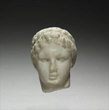 Head of a Man, 200s BC?. Greece, style of 3rd Century BC. Marble; overall: 6.6 cm (2 5/8 in.).