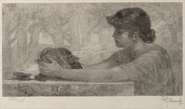 The Sibyl, 1887. Francis Scott King (American, 1850-1913). Wood engraving