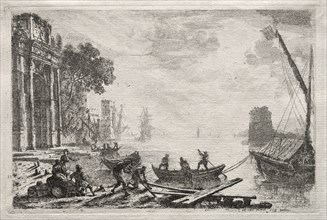 The Sunset, 1634. Claude Lorrain (French, 1604-1682). Etching